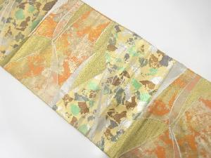 アンティーク　箔散らし模様織り出し袋帯（材料）